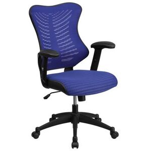 Flash Furniture BL-ZP-806-BL-GG Swivel Office Chair w/ High Back - Blue Mesh Back & Seat