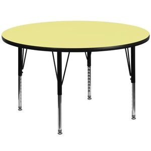 "Flash Furniture XU-A48-RND-YEL-T-P-GG 48"" Round Activity Table - Laminate Top, Yellow"