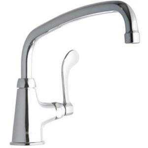 "Elkay LK535AT12T4 Deck Mount Pantry Faucet w/ 12"" Swing Spout & 4"" Wrist Blade Handles, Chrome"