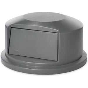 Rubbermaid FG264788GRAY Round Dome Trash Can Lid - Plastic, Gray