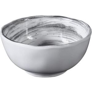 "Elite Global Solutions D4142R-BD Van Gogh 9 oz Round Melamine Bowl, Black, 9 Ounce, 4-1/4"""