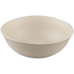 "Elite Global Solutions ECO93-PP 72 oz Round Melamine Bowl, Papyrus, Papyrus White, 9 3/8"" x 3"""