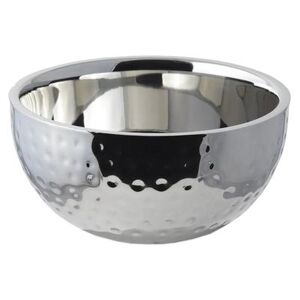 Bon Chef 61259 2 1/4 qt Double Wall Bowl, Stainless Steel w/ Hammered Finish