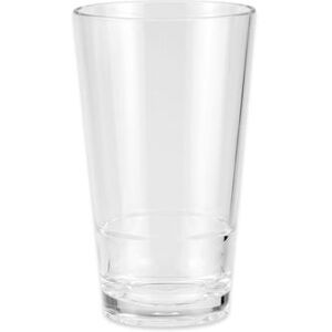 GET S-17-CL 16 oz Pint Glass, SAN Plastic, Clear