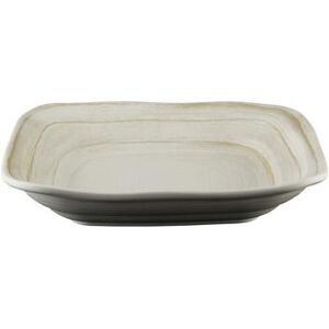 Elite Global Solutions D10BST-OWD 45 oz Square Melamine Bowl, Off White Stone, Irregular Square