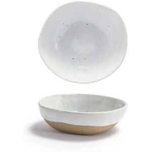 Front of the House DBO164BEP23 11 oz Round Artefact Bowl - Porcelain, Ash, Ash Color, White