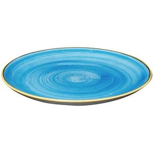 "Churchill SCFSEV111 11 1/4"" Round Stonecast Plate - Ceramic, Cornflower Blue"