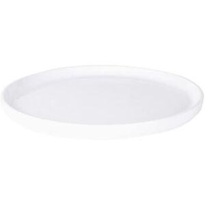 "Elite Global Solutions B190106-W 10 5/8"" Round Melamine Monet Plate - White, 6/Case"