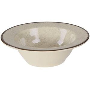 "Elite Global Solutions DB8M-V Mojave 18 oz Round Melamine Bowl, Vanilla, Vanilla White, 8"" x 2 1/4"", Beige"