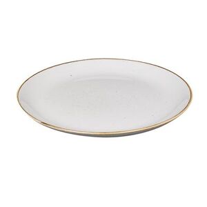 "Churchill SWHSEV111 11 1/4"" Round Stonecast Plate - Ceramic, Barley White"