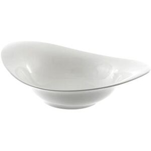 10 Strawberry Street WTR-20SWOOPBWL Whittier 180 oz Oval Swoop Bowl - Porcelain, White