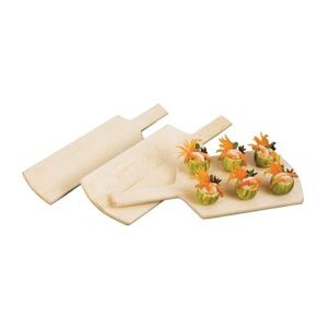 "American Metalcraft MSB3 18 x 6 1/2"" Serving Board, Solid, Maple, Maple Wood, Rectangle, Beige"