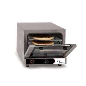 "Nemco 6225-28 Single Half Size Electric Convection Oven - 2.8 kW, 208 240v/1ph, (4) 18"" x 13"" Pan Capacity, Stainless Steel"