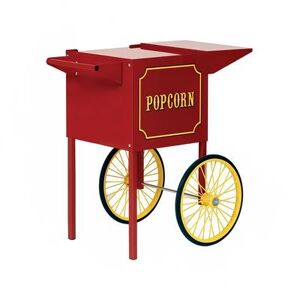 Paragon 3080010 Small Popcorn Cart for 1911 4 Ounce Poppers w/ Storage, Red