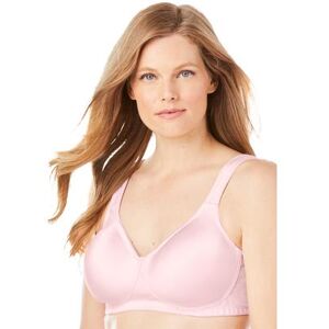 Plus Size Women's Microfiber Wireless Lightly Padded T-Shirt by Comfort Choice in Shell Pink (Size 44 DDD) Bra