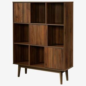 4D Concepts Montage Mid-Century Room Bookcase in Walnut by 4D Concepts in Walnut
