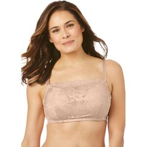 Plus Size Women's Lace Wireless Cami Bra by Comfort Choice in Nude (Size 52 DDD)