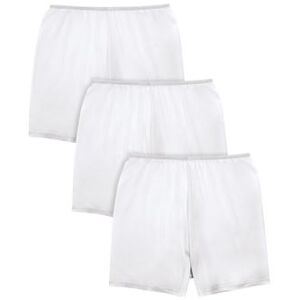 Plus Size Women's Stretch Cotton Boxer 3-Pack by Comfort Choice in White Pack (Size 13) Underwear