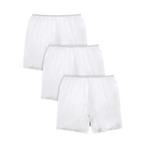 Plus Size Women's Stretch Cotton Boxer 3-Pack by Comfort Choice in White Pack (Size 14) Underwear