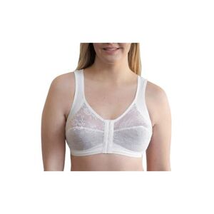 Plus Size Women's Front Closure Back Support Bandeau Bra by Rago in White (Size 50 D)