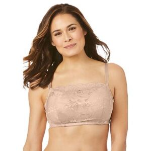 Plus Size Women's Lace Wireless Cami Bra by Comfort Choice in Nude (Size 50 D)