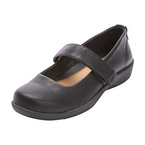 Women's The Carla Mary Jane Flat by Comfortview in Black (Size 8 1/2 M)