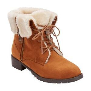 Wide Width Women's The Leighton Weather Boot by Comfortview in Cognac (Size 10 1/2 W)