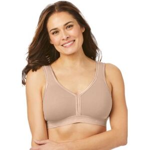 Plus Size Women's Wireless T-Shirt Bra by Comfort Choice in Nude (Size 40 C)