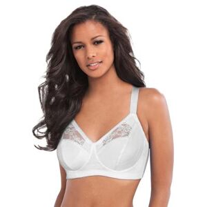 Plus Size Women's Full Coverage Wireless Back Smoothing Bra by Comfort Choice in White (Size 48 G)