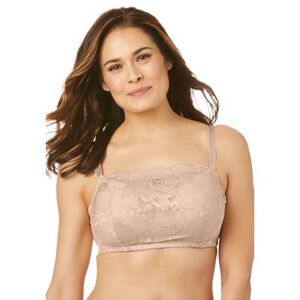 Plus Size Women's Lace Wireless Cami Bra by Comfort Choice in Nude (Size 48 DDD)