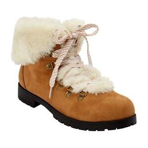 Wide Width Women's The Arctic Bootie by Comfortview in Tan (Size 9 1/2 W)