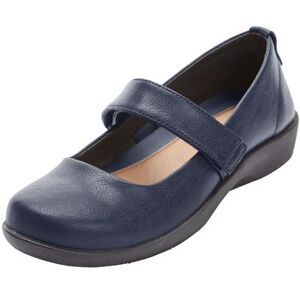 Women's The Carla Mary Jane Flat by Comfortview in Navy (Size 8 1/2 M)