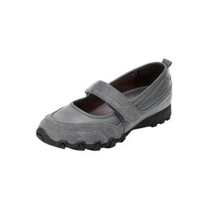 Wide Width Women's CV Sport Basil Sneaker by Comfortview in Grey (Size 10 1/2 W)