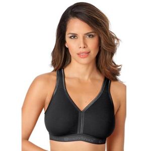 Plus Size Women's Wireless T-Shirt Bra by Comfort Choice in Black (Size 42 B)