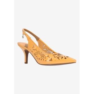 Women's Vanani Pump by J. Renee in Patent Tangerine (Size 6 1/2 M)