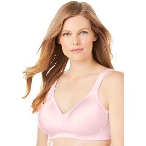 Plus Size Women's Microfiber Wireless Lightly Padded T-Shirt by Comfort Choice in Shell Pink (Size 50 D) Bra
