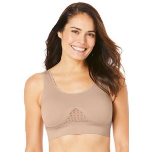 Plus Size Women's Wireless Cooling Seamless Bra by Secret Solutions in Nude (Size 4X)