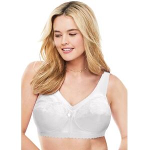 Plus Size Women's Glamorise® Magic Lift® Support Wireless Bra 1000 by Glamorise in White (Size 56 J)