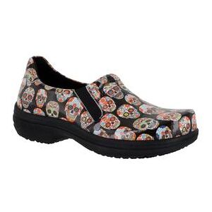 Women's Bind Slip-Ons by Easy Works by Easy Street® in Skull Patent Pattern (Size 8 M)