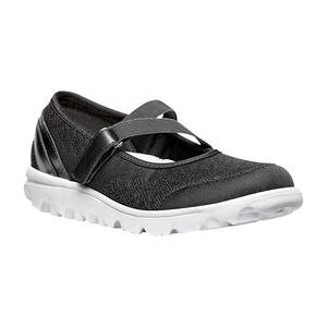 Extra Wide Width Women's TravelLite Mary Jane Sneaker by Propet® in Black (Size 9 WW)