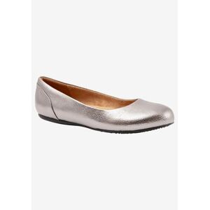 Women's Sonoma Ballerina Flat by SoftWalk in Platinum (Size 9 1/2 M)