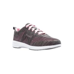 Extra Wide Width Women's Washable Walker Revolution Sneakers by Propet® in Grey Pink (Size 7 1/2 WW)