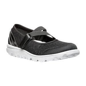 Extra Wide Width Women's TravelLite Mary Jane Sneaker by Propet® in Black (Size 12 WW)