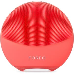 Foreo Luna 4 Mini Deep Cleansing Dual-Sided Facial Cleansing Massager - Coral