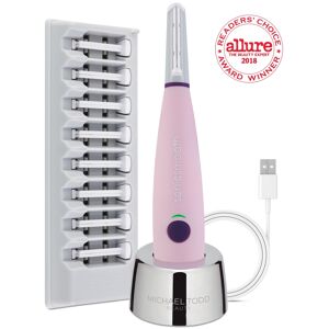 Michael Todd Beauty Sonicsmooth Sonic Dermaplaning 2 In 1 Facial Exfoliation & Peach Fuzz Hair Removal System - Pink