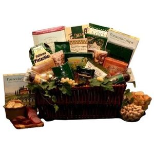 Gbds The Indulgent Gourmet Gift Basket - gourmet gift basket - 1 Basket - Gold