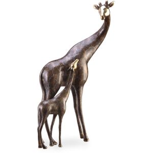 Spi Home Giraffe Mama and Baby Sculpture - Multi