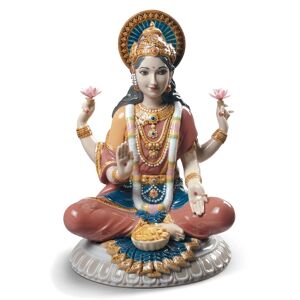 Lladro Goddess Sri Lakshmi Figurine - Multi
