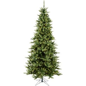 Vickerman 9.5' Camdon Fir Slim Artificial Christmas Tree with 1000 Warm White Led Lights. - Green