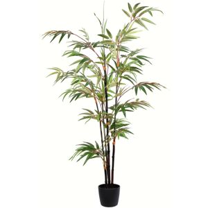 Vickerman 4' Artificial Potted Black Japanese Bamboo Tree - Green